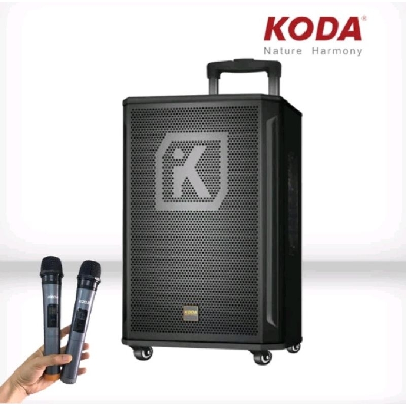 BATAM - KODA KD1518 KD 1518 speaker portable bluetooth karaoke 15 inch 2 mic wireless