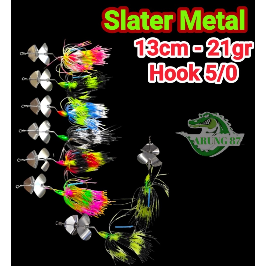 Umpan Slater Buzzbait Double Blade 21 gram Single Hook