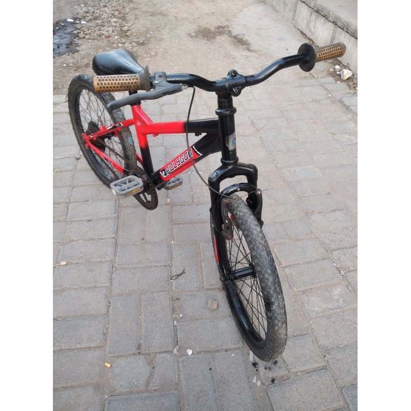SEPEDA BEKAS UK 20" POLYGON CAT ULANG / SEPEDA COWOK SECOND UKURAN 20 INCH REPAINT
