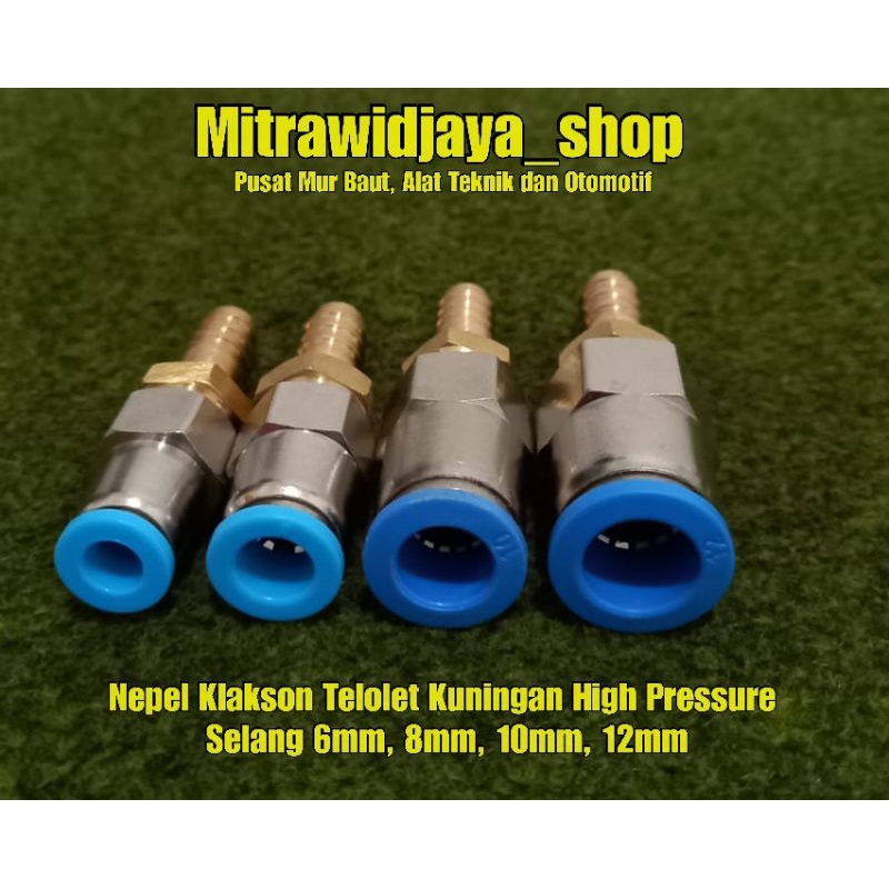 Selang Nepel klakson telolet nepel klakson basuri selang 6mm, 8mm, 10mm, 12mm  original neple sambun