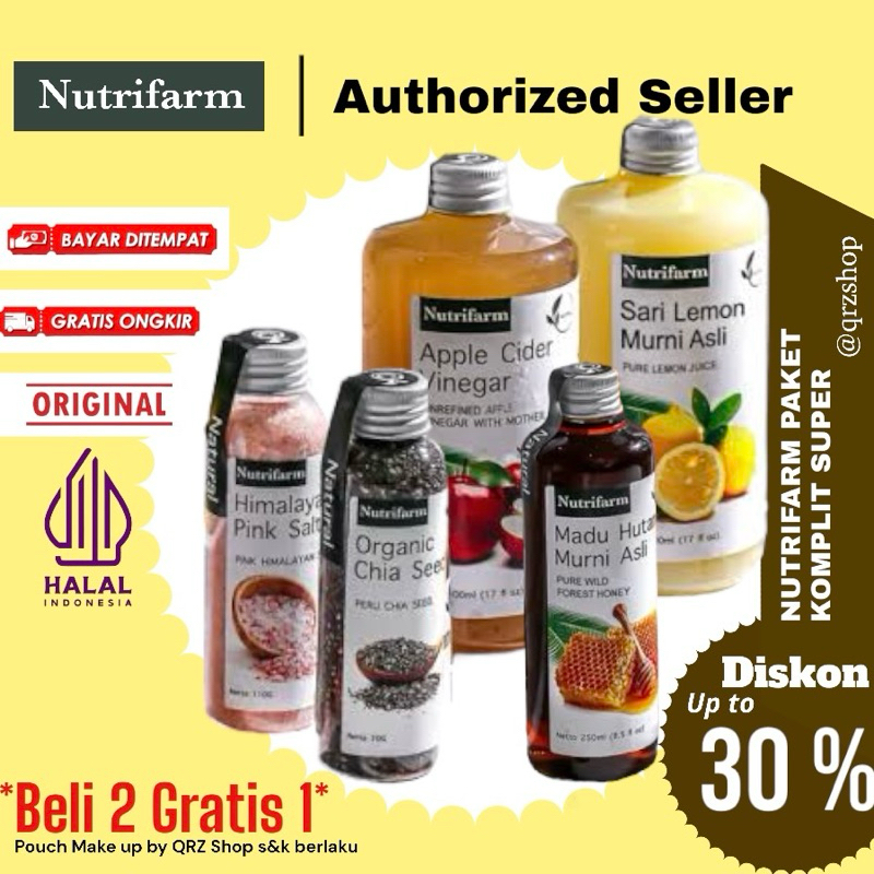 

NUTRIFARM Paket Super Komplit Minuman Halal Berkhasiat Kaya Manfaat Untuk Kesehatan Tubuh dan Kulit