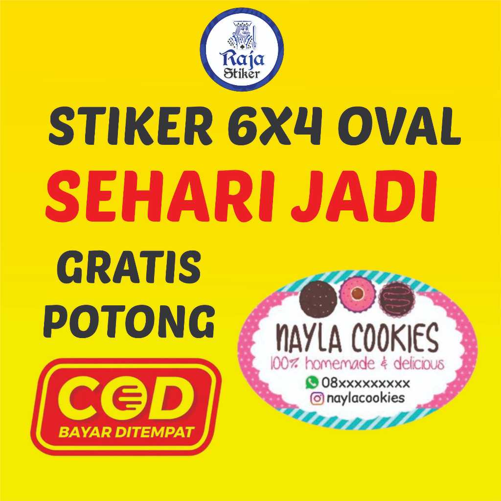 

CETAK STIKER MAKANAN, SNACK, CEMILAN, CATERING UKURAN 6x4