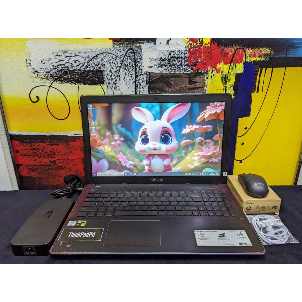 Laptop Gaming & Design Asus BabyROG X550VX Core i7 6700HQ Nvidia GTX 950M Ram 8GB & SSD 256GB Mulus