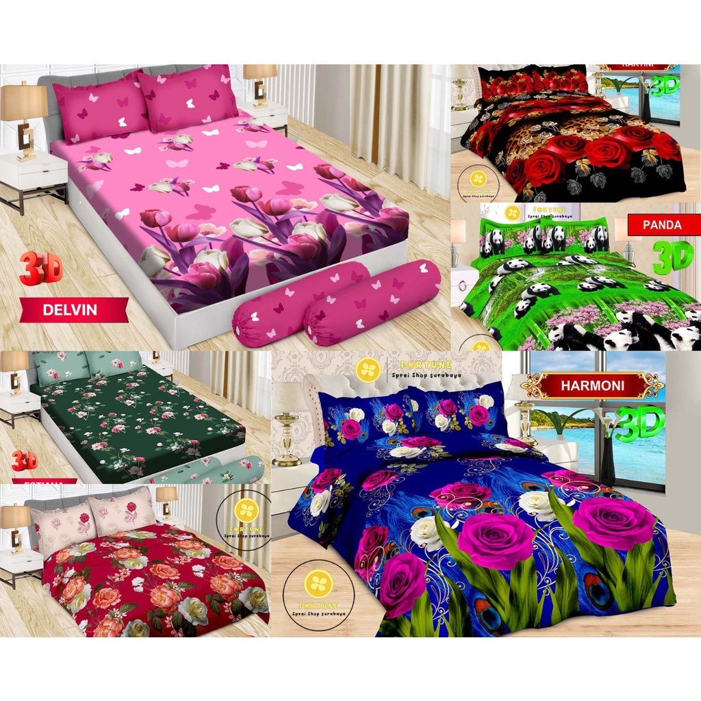 SPREI BONITA 180 X 200 MOTIF BUNGA TERBARU / SEPREI BONITA MOTIF BUNGA UKURAN 180 X 200