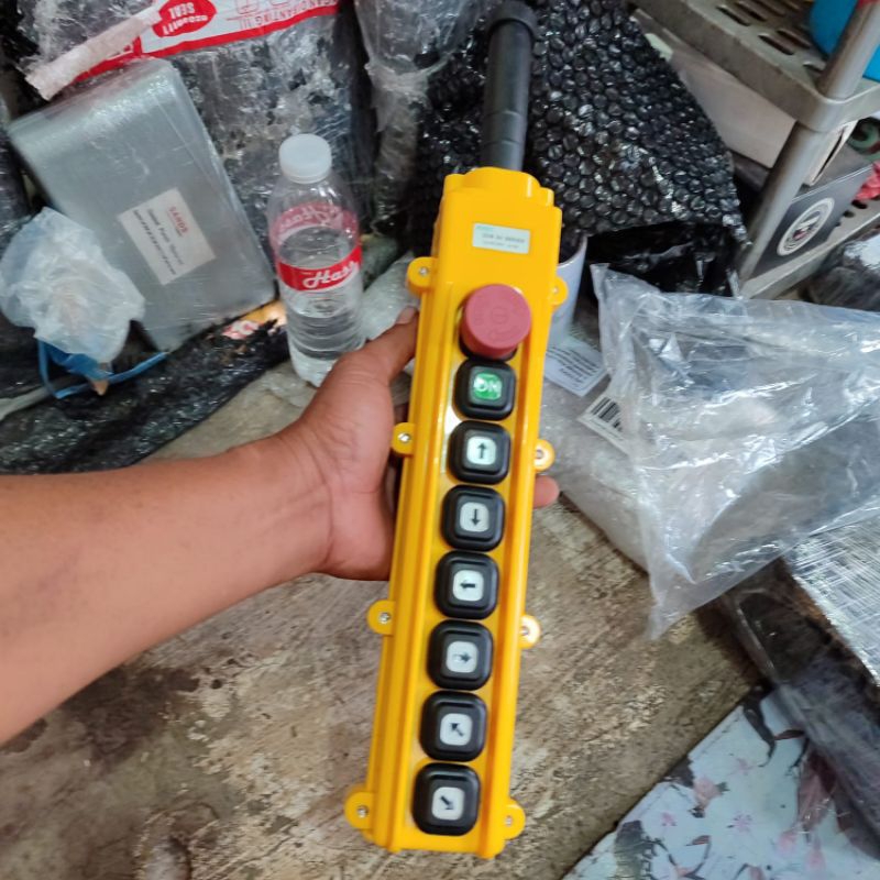 Remote control hoist 8 tombol push Button Electric hoist