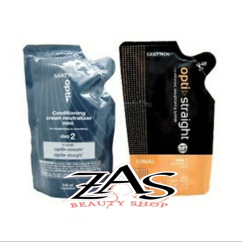 Matrix Optistraight / Opti Straight Mini 125ml step 1 dan step 2 Smoothing Rambut