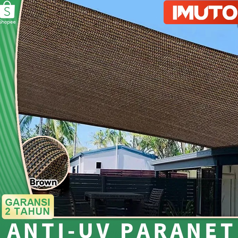 Pasti Update IMUTO jaring paranet 9 Anti UV Sunshade Net Tabir surya coklat jaring taman paranet leb