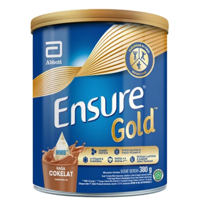 

Ensure gold susu bubuk nutrisi untuk dewasa rasa cokelat kemasan kaleng isi