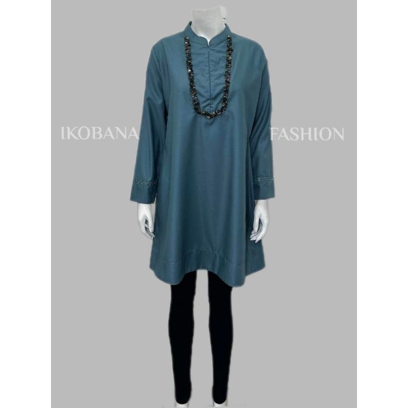 (Bisa Seragaman) Tunik Batu Payet Katun Ima Toyobo Premium | Tunik Toyobo Fodu | Tunik Premium