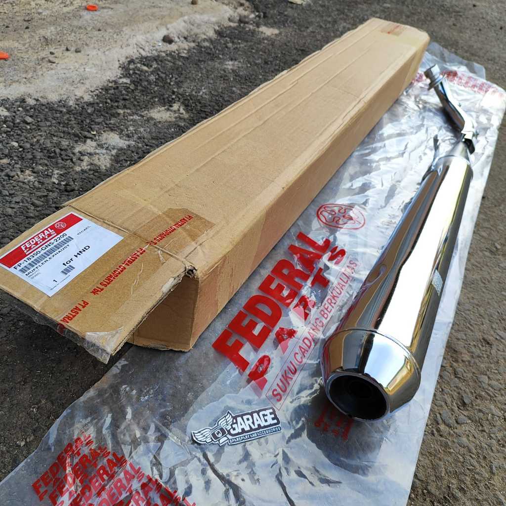 Knalpot Grand Federal kenalpot Honda Astrea Grand Bulus Impressa Legenda 1 dan legenda 2 Original FE