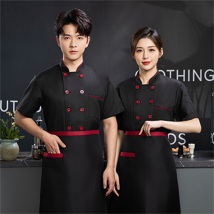 Baju Koki Chef Unisex Baju Kitchen Chef Pria Baju Chef Indonesia Chef Jaket Hitam Seragam Chef Baju 