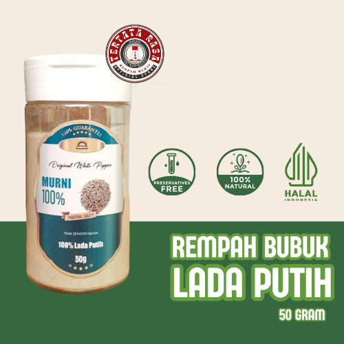 

TERTATA RASA LADA PUTIH | LADA PUTIH BUBUK | 100% AUTHENTIC