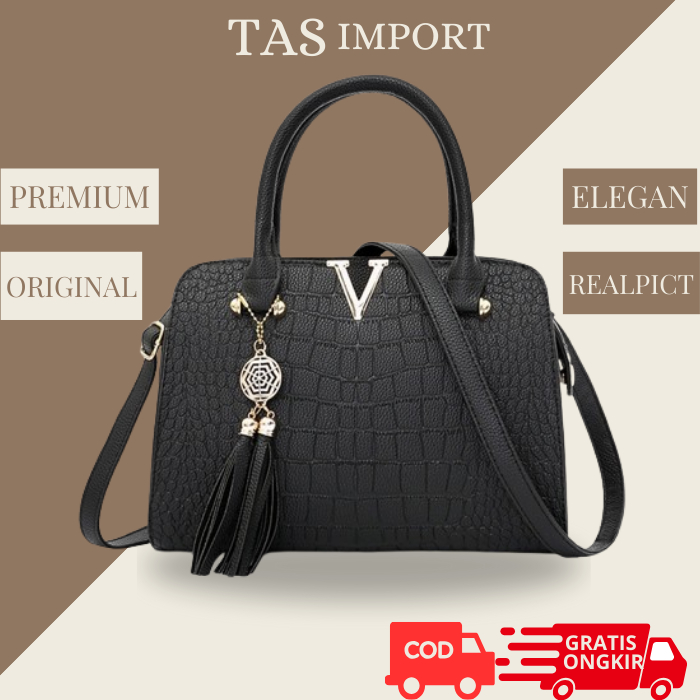 GF5555 Tas Handbag Wanita Import Premium Selempang Cewek Slingbag Cewe premium elegant stylish mewah