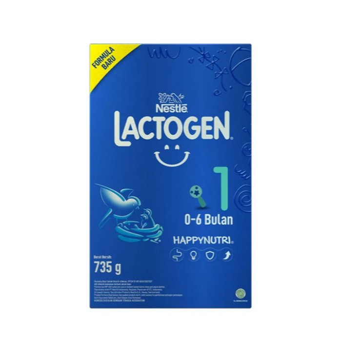 Lactogen Tahap 1 (0-6 Bulan) 735gr - Susu Bayi