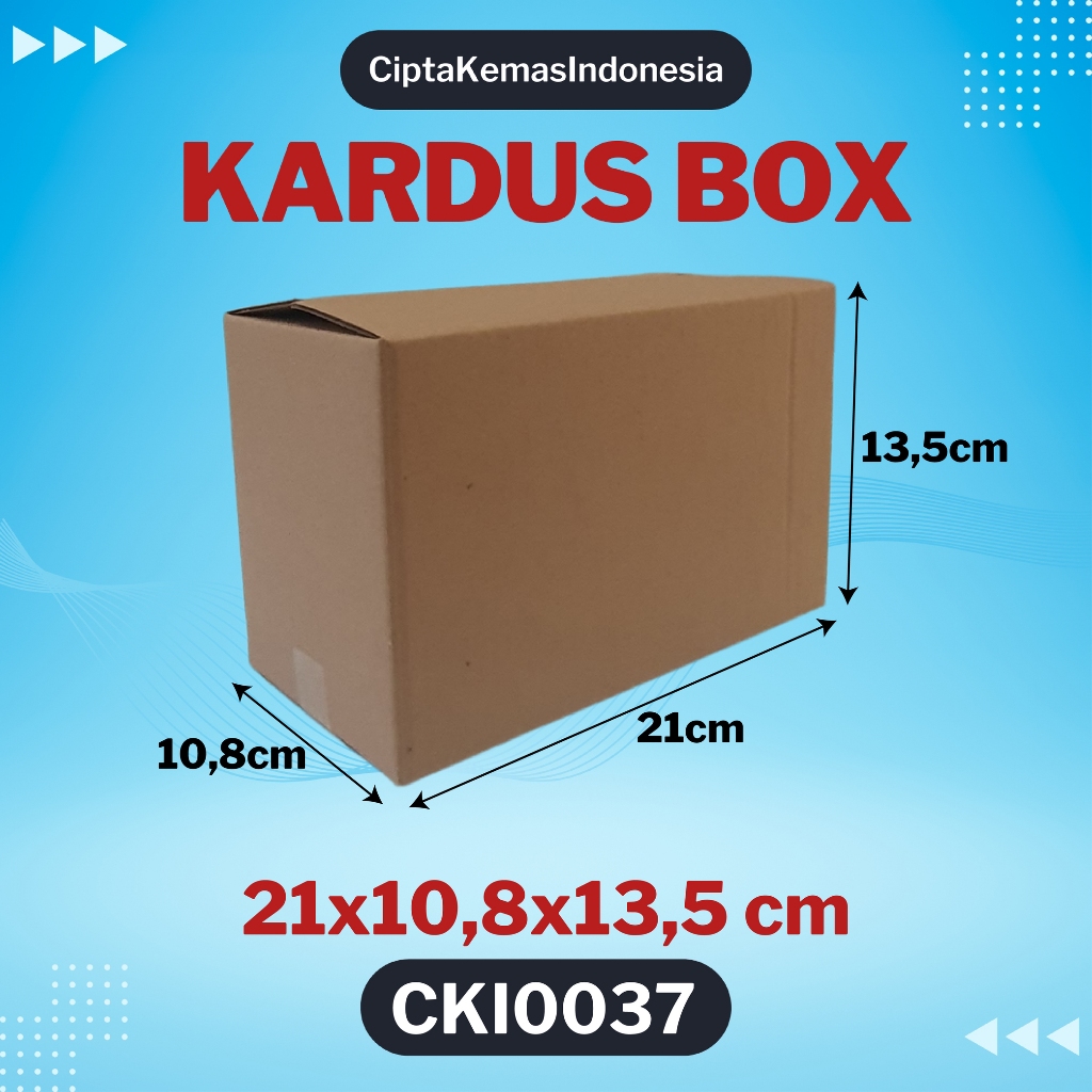 

Kardus Box Die Cut 21x10,8x13,5 cm Dus Packing Packaging Polos