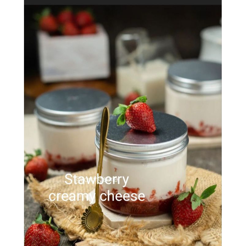 

Stawberry Creamy Cheese (Stawberry sago) 400ml