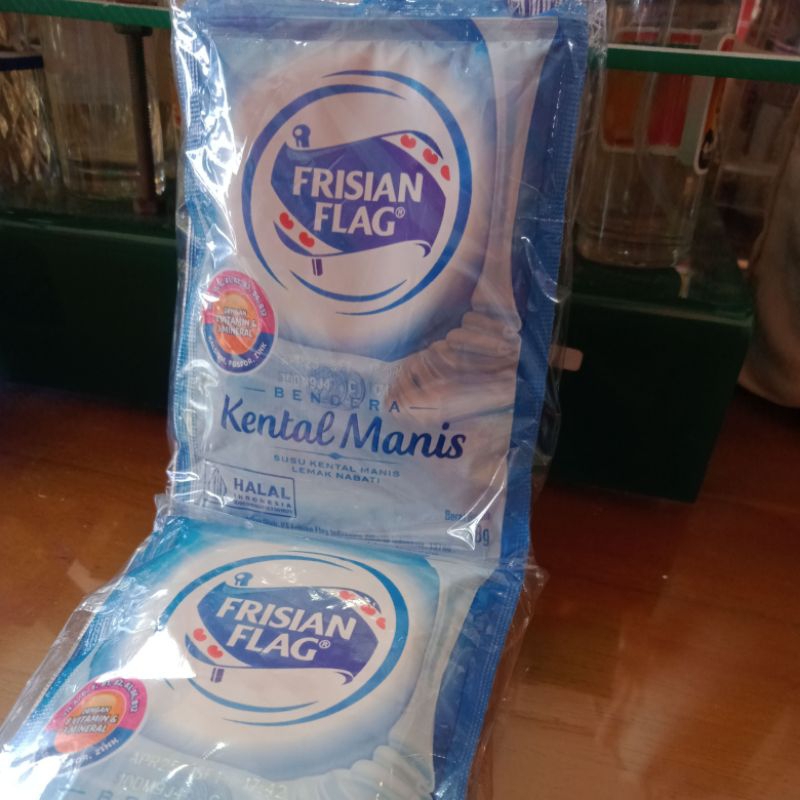 

susu bendera putih sachet 38 gr susu kental manis skm frisian flag