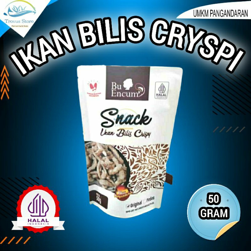 

Cryspi Ikan Bilis Gurih Enak Makanan Ringan oleh-oleh Khas Pangandaran