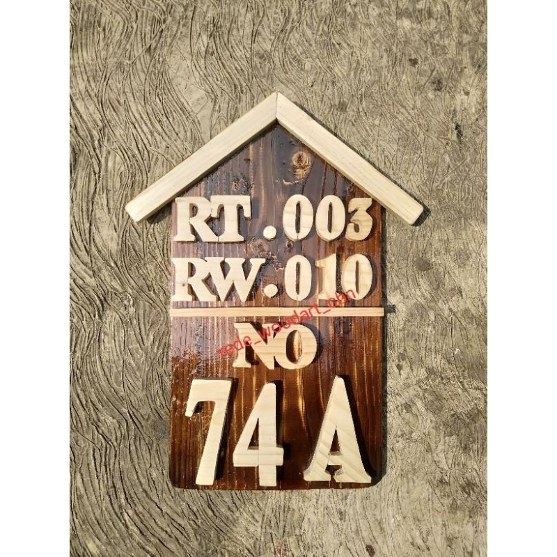 Nomor Rumah Kayu Nomor Rumah Custom Nomor Rumah Papan Nama Papan Petunjuk Arah