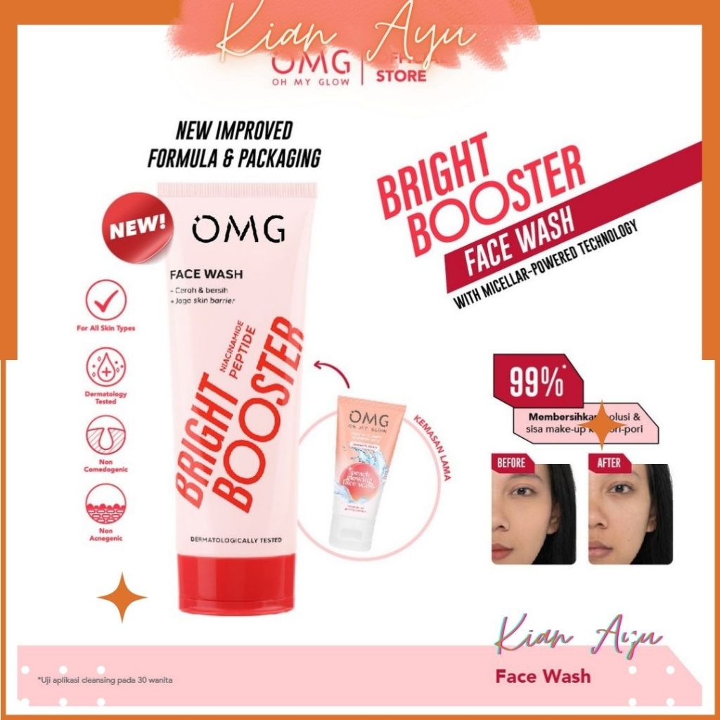 KianAyu* OMG Oh My Glow Bright Booster Face Wash
