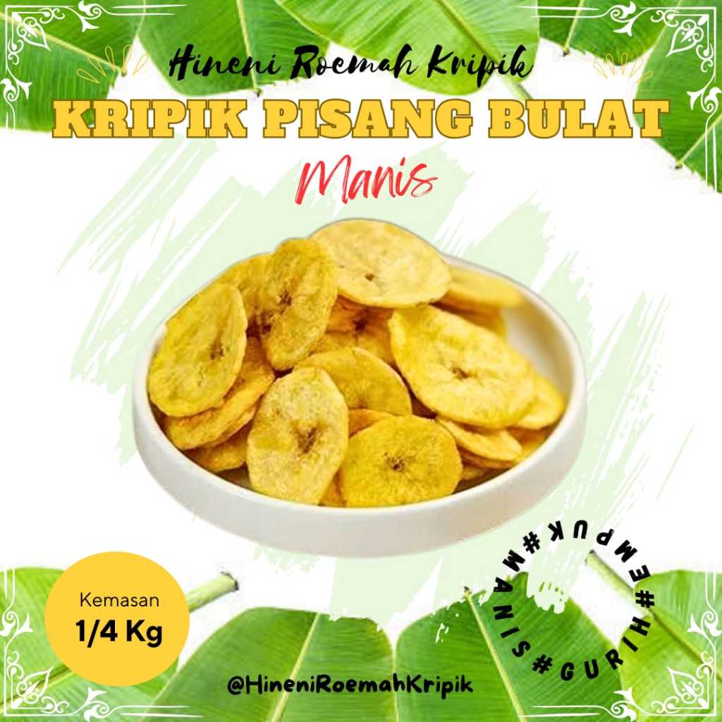 

Keripik Kripik Pisang Madu 250 gram