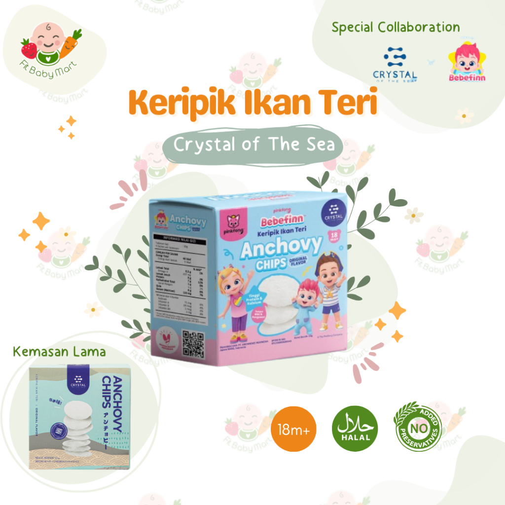 

CRYSTAL OF THE SEA - Keripik Teri MPASI | Anchovy Chips Snack Non MSG