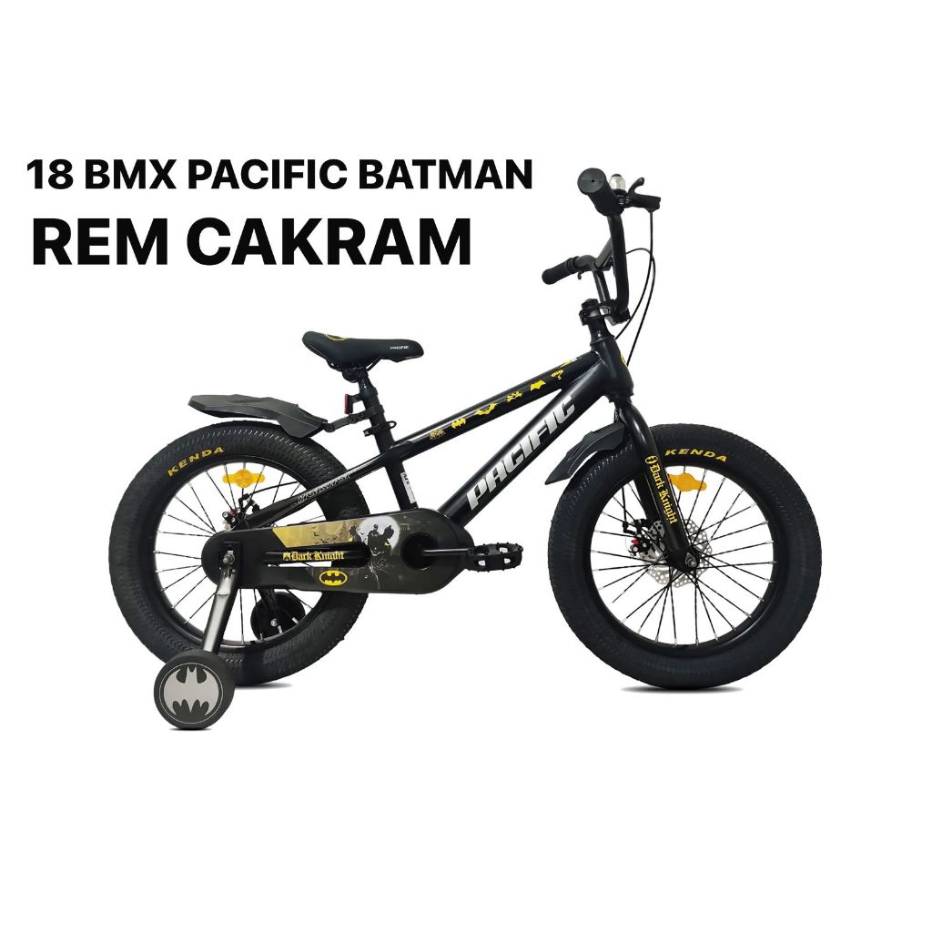 GOSEND Sepeda Anak 18 BMX PACIFIC BATMAN REM CAKRAM