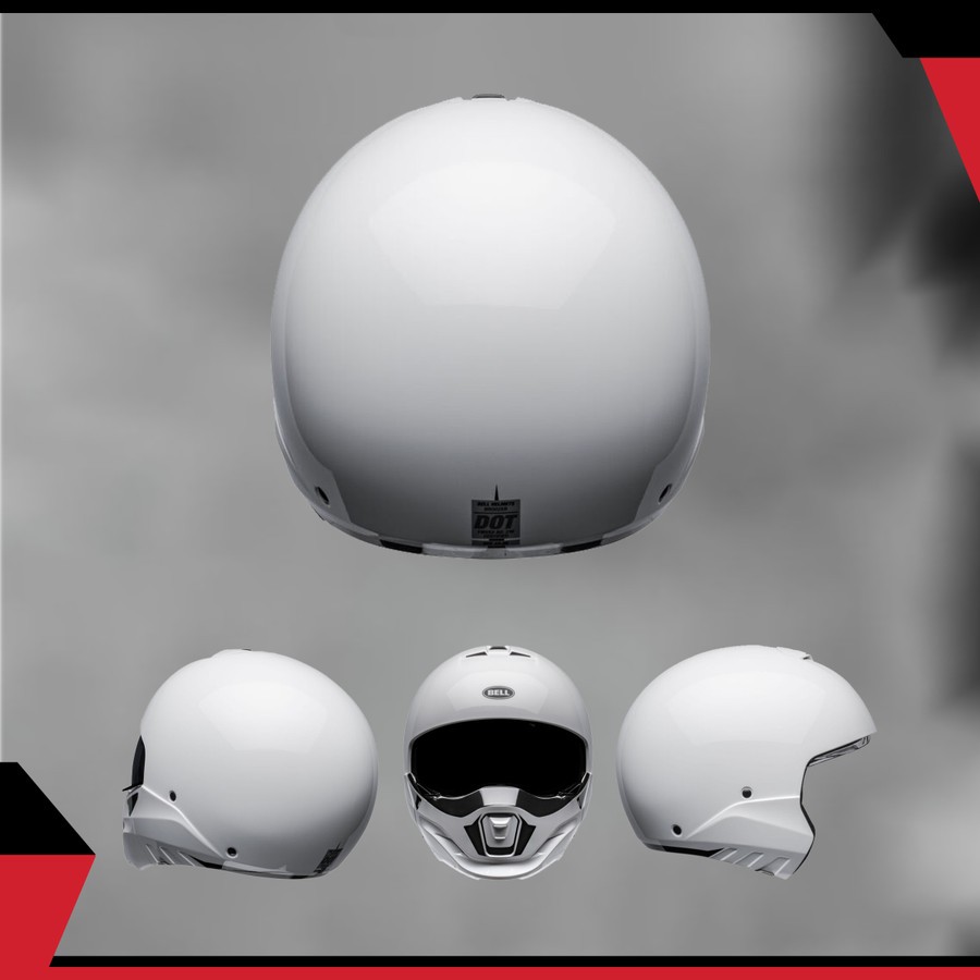 Helm Bell Broozer Duplet Nardo White Crossover