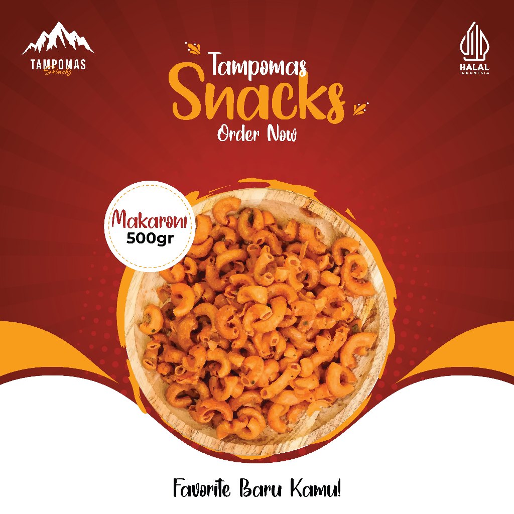 

Tampomas Snacks - Makaroni/Makaroni Bantet/Makaroni Pedas 500gr