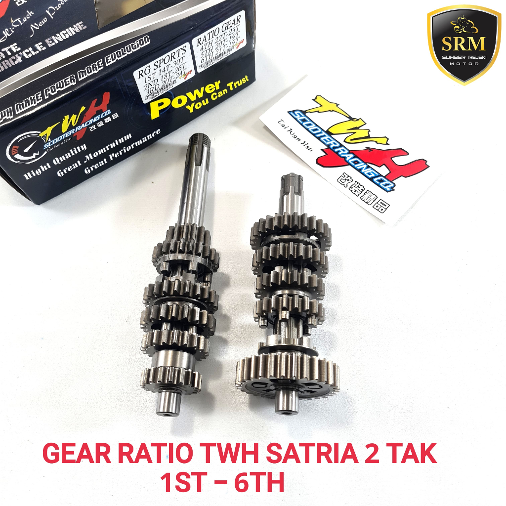 Gear Ratio TWH Satria 2 Tak 1ST - 6TH