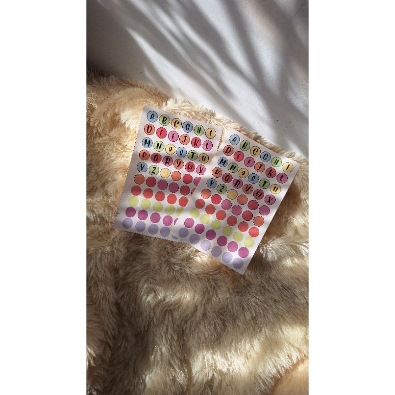 

STIKER ALFABETH / STIKER MONTESSORI / STIKER ANAK / STIKER JURNAL