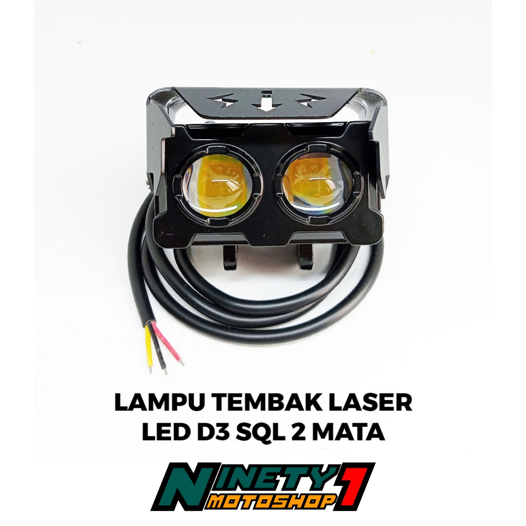 Lampu Tembak Sorot Led Laser 2 Mata Putih Kuning 12 Volt - 24 Volt Truck Fuso Avanza Innova Tronton 