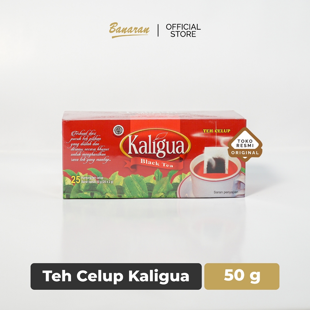 

Teh Celup Kaligua (Black Tea) 50 gram isi 25 kantong