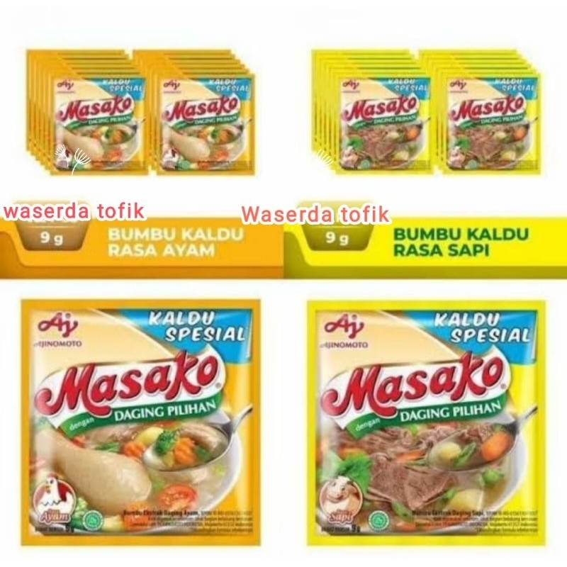 

Masako sapi dan ayam 10 renceng