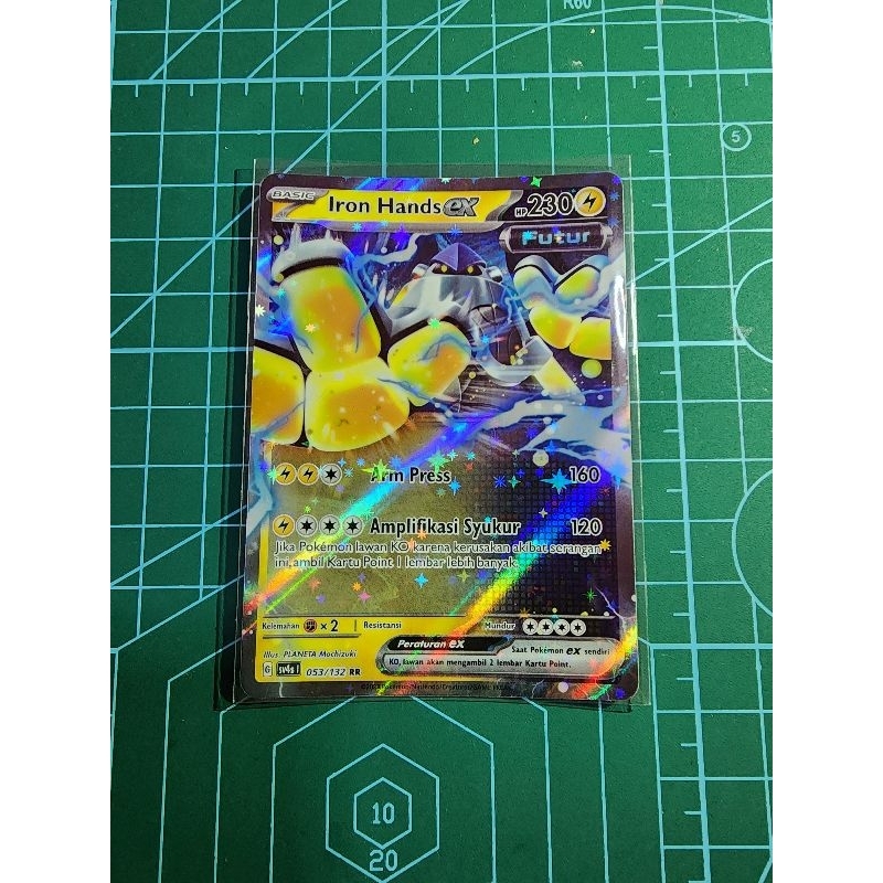 Iron hands ex rr sv4s kartu pokemon tcg indonesia