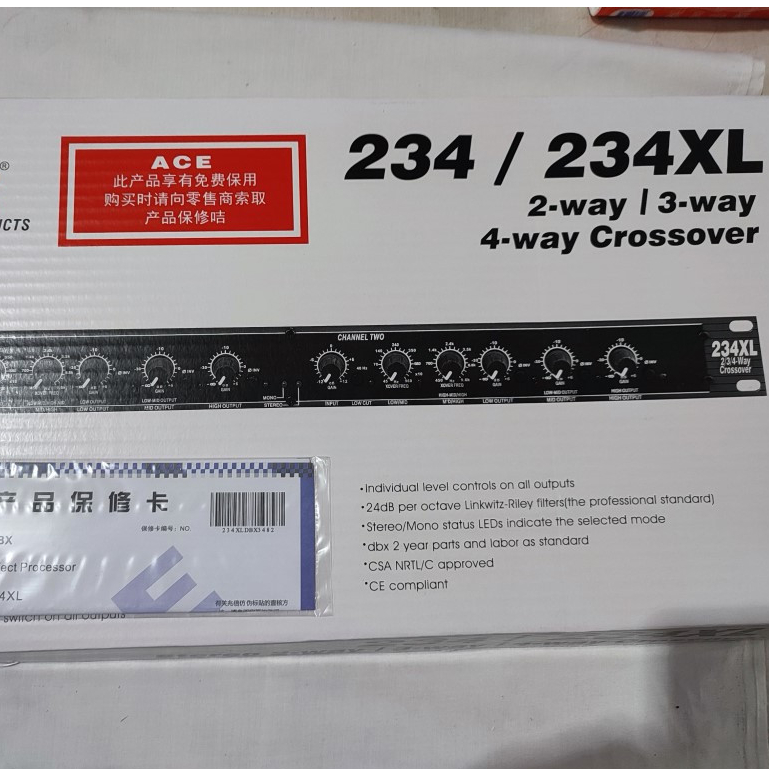 Crossover / CROSSOVER / Crossover Aktif DBX 234 / 234XL
