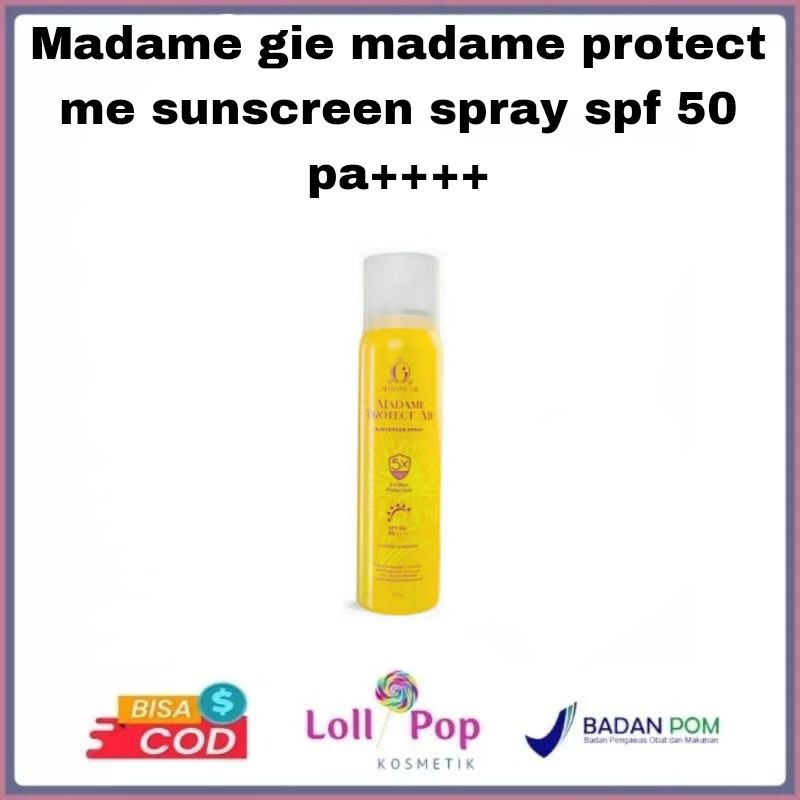 Madame gie madame protect me sunscreen spray spf 50 pa++++ 100ml