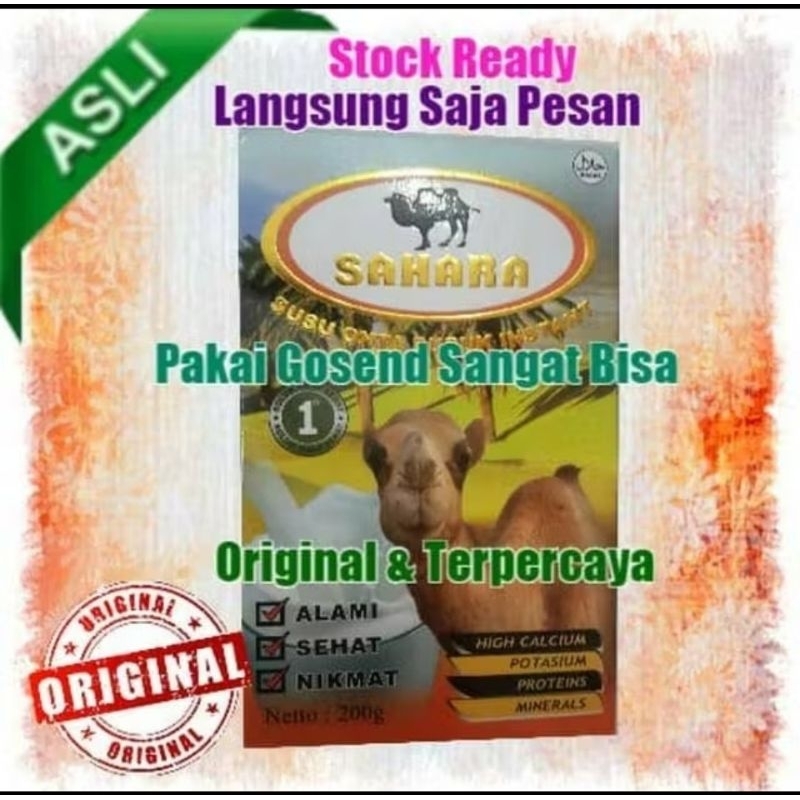 

GRA Susu Unta Sahara Plus Colostrum, Onta Sahara Plus Colostrum Orinal/ Susu Onta Asli / Dus Lama