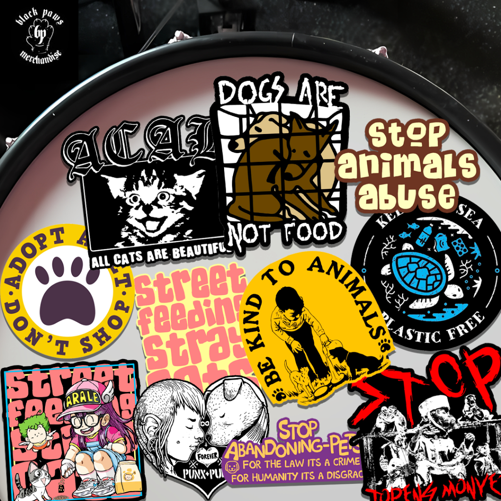 

Blackpaws - Vynil sticker Animal welfare