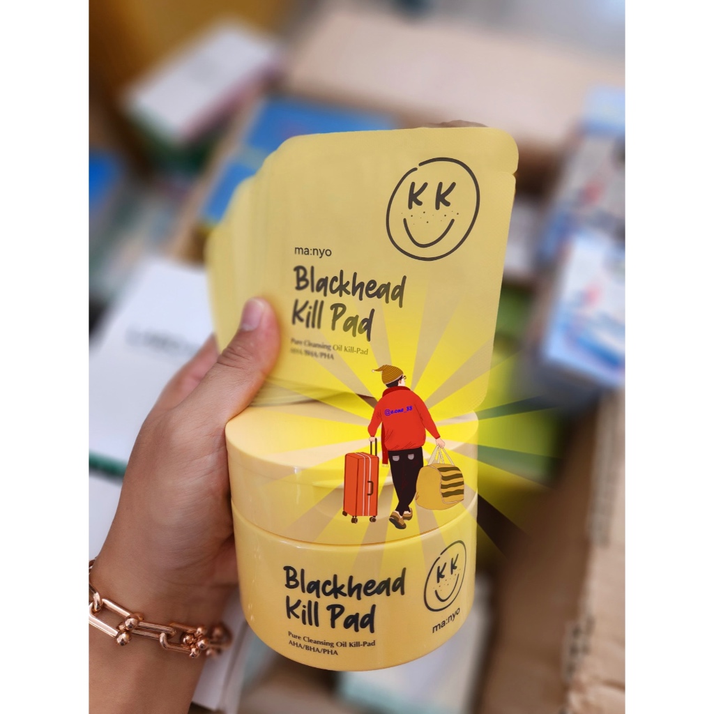 SALE 10.10 - READY STOCK - MANYO MA:NYO BLACKHEAD KILL PAD DEEP CLEANSING OIL + FREE 10 PCS/ORIGINAL