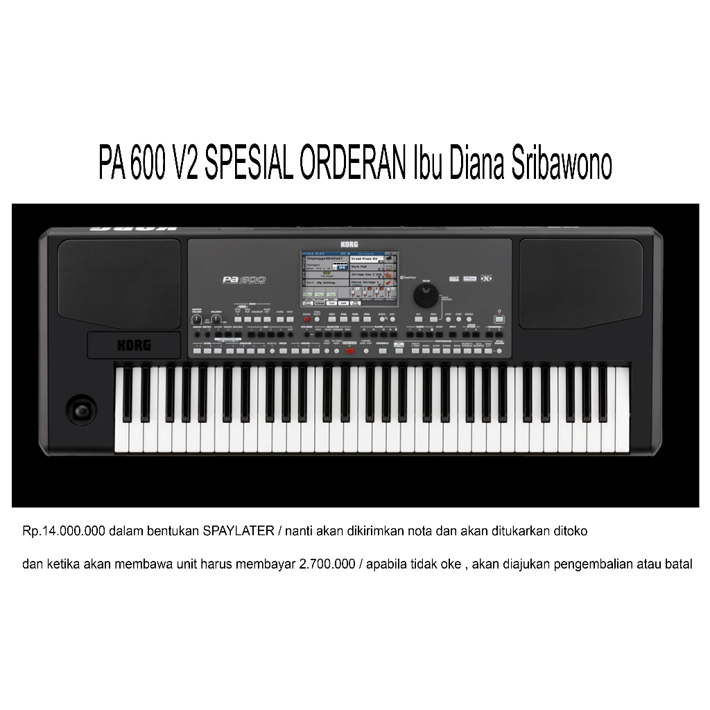 Korg PA600 V2