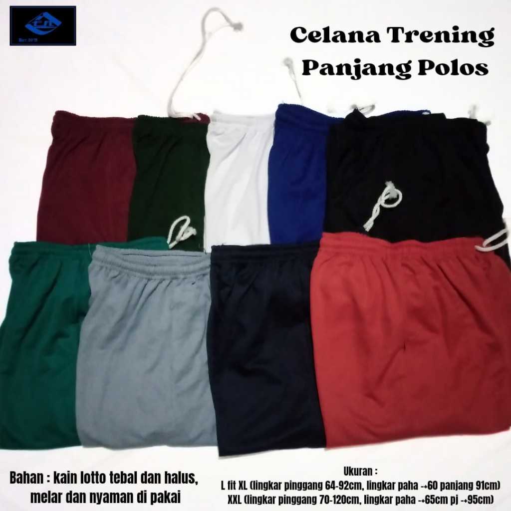 kolor panjang dewasa - trening panjang polos pria wanita