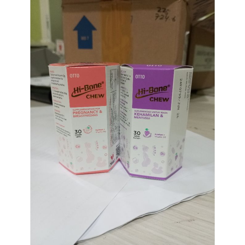 hi-bone active / 30 tablet kunyah / suplemen makanan