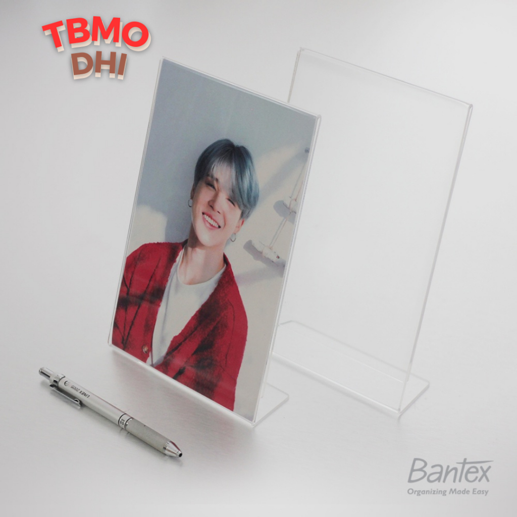 

Bantex A5 Acrylic Slanted Display 8853 08 Poster Sign Holder / Photocard PC Holder / Tent Holder / Tent Card Papan Akrilik Display