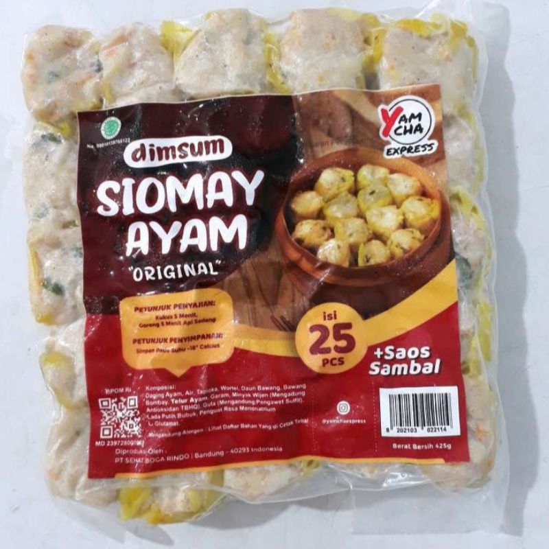 

Dimsum Yamcha isi 25 pcs Free Saus Sambal