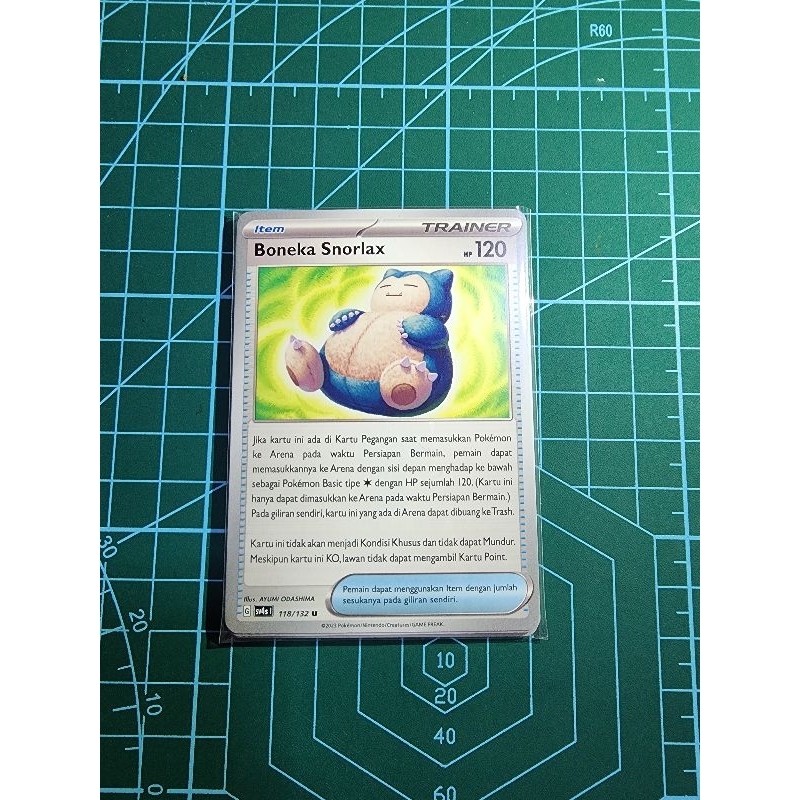 Boneka Snorlax trainer sv4s kartu pokemon tcg indonesia