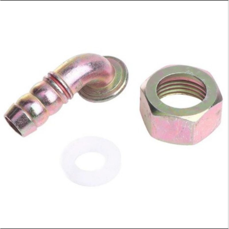 Nepel elbow sambungan selang gas kompor tanam model L bengkok ½ inch semua merk kompor include seal 