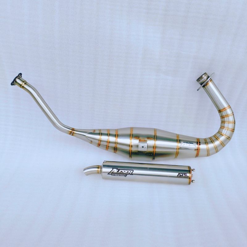 KNALPOT NINJA SS R DAN RR TYPE COBRA LEHER C FULL STAINLESS