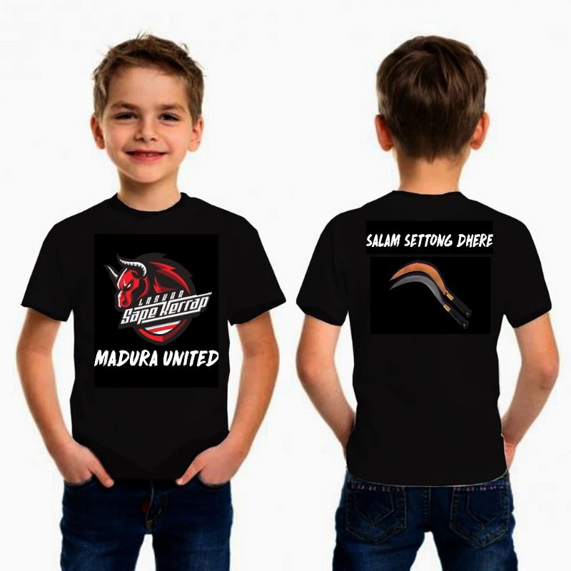 kaos Madura fans anak// kaos Madura fc anak // kaos logo Madura anak