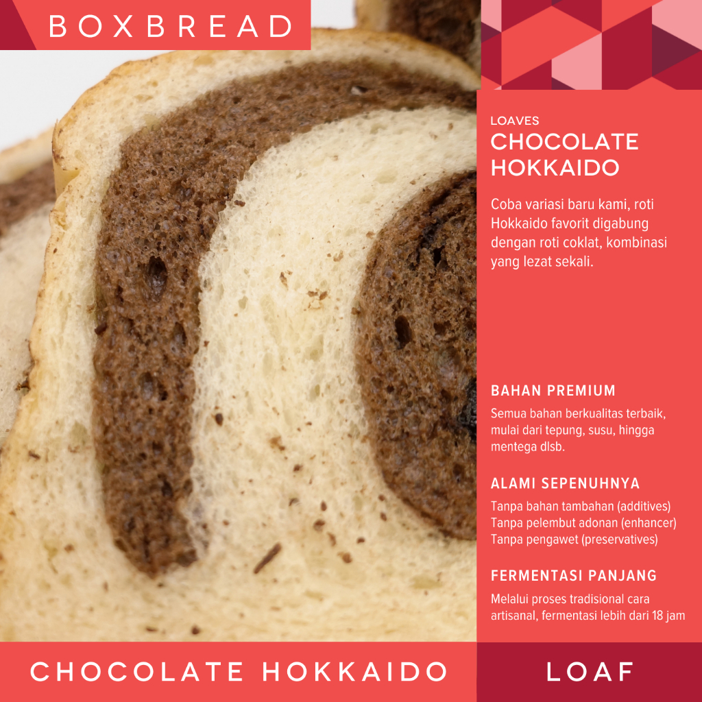 

BoxBread Roti Hokkaido Chocolate Swirl